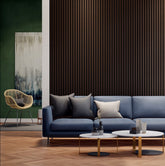 VW Acoustic Slat Panels - Black Walnut